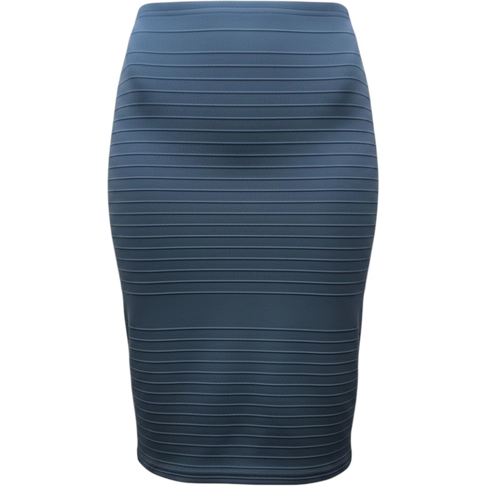Y2K Topshop Womens Bandage Midi Skirt Black Size 4 Bodycon Clubwear Stretch